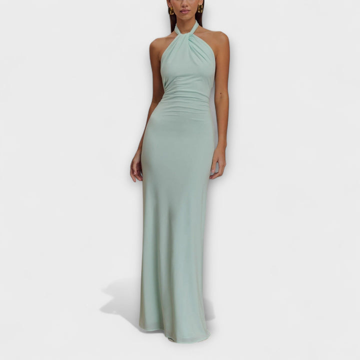 Lagoon - Chic Slinky Halter Maxi Dress for Any Occasion
