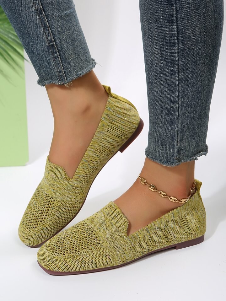Lisa - Stylish Knit Slip-On Flats for Everyday Wear